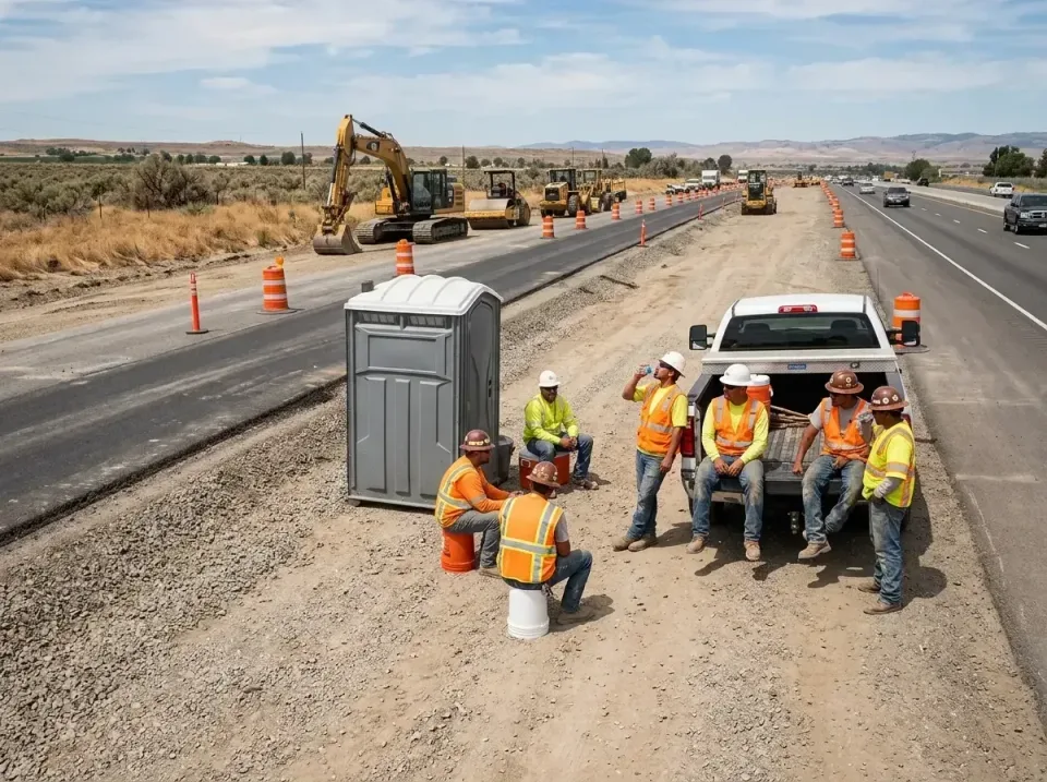 highway-road-construction-crew-007 — frequently asked questions, Porta Potty and Restroom Rentals in Sunnyside, CA
